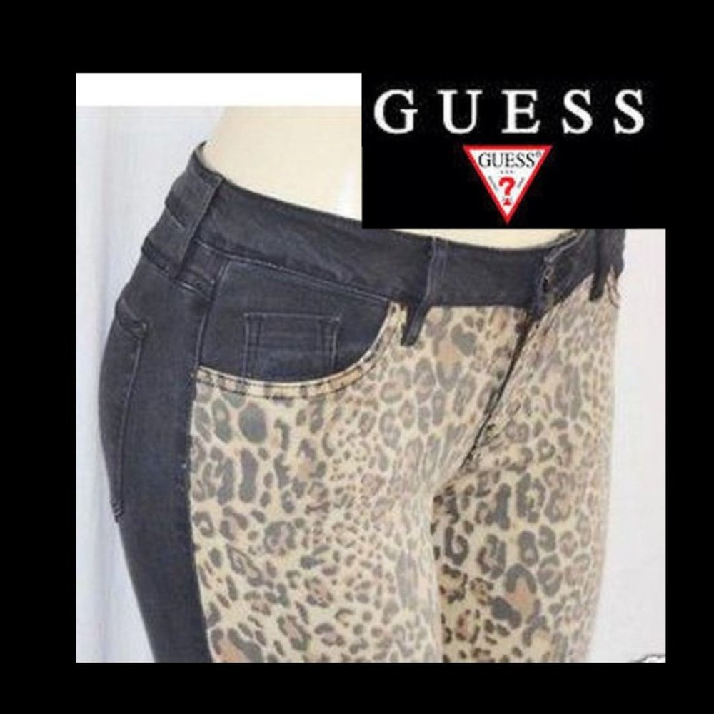 Guess Cheetah Print with Black Designer